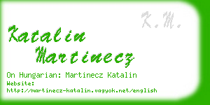katalin martinecz business card